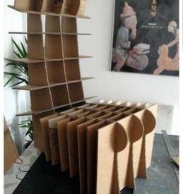 silla de cartón 